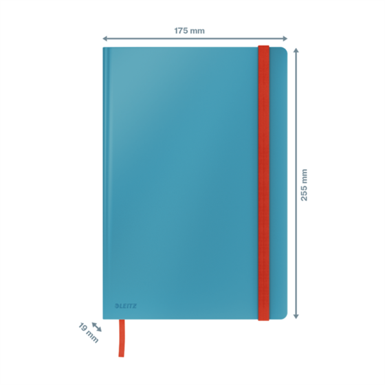 Cuaderno Leitz Cosy Touch con rayas con tapa dura B5 80 H. Papel de 100 grs, certificado FSC®.