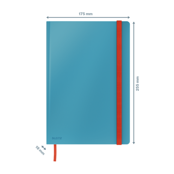 Cuaderno Leitz Cosy Touch con rayas con tapa dura B5 80 H. Papel de 100 grs, certificado FSC®.