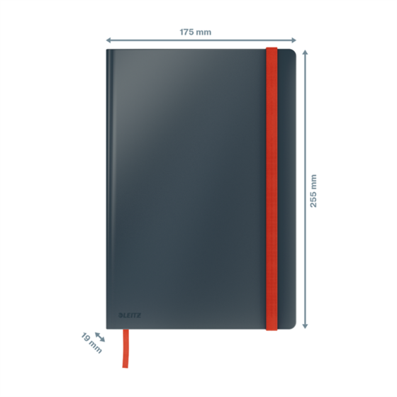 Cuaderno Leitz Cosy Touch con rayas con tapa dura B5 80 H. Papel de 100 grs, certificado FSC®.