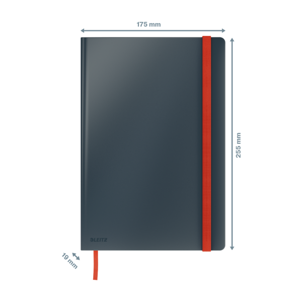 Cuaderno Leitz Cosy Touch con rayas con tapa dura B5 80 H. Papel de 100 grs, certificado FSC®.