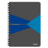 Cuaderno Leitz Office A5 con rayas, encuadernación Wiro con tapas rígidas Azul 90 H. 90 g.