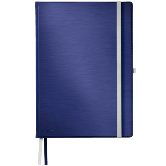 Cuaderno Style de Leitz A4 pautado con tapa dura Azul titán 80 H. 100 g.