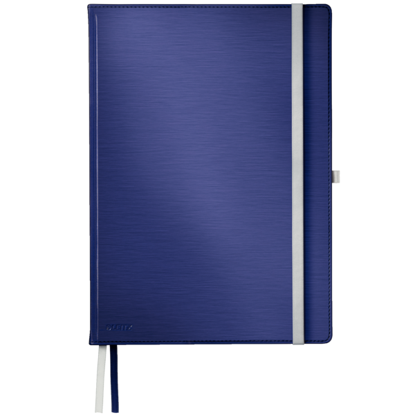 Cuaderno Style de Leitz A4 pautado con tapa dura Azul titán 80 H. 100 g.