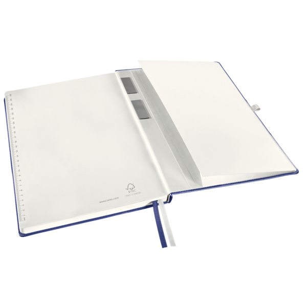 Cuaderno Style de Leitz A4 pautado con tapa dura Azul titán 80 H. 100 g.