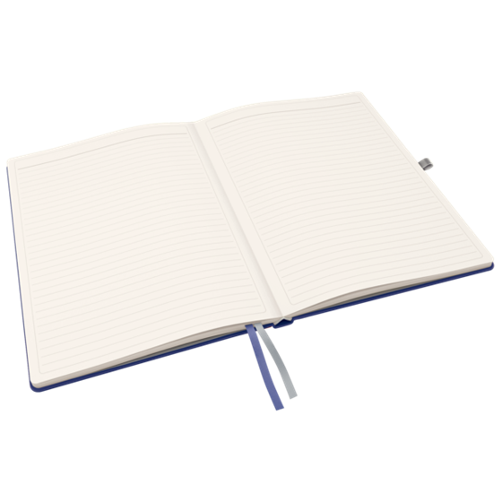 Cuaderno Style de Leitz A4 pautado con tapa dura Azul titán 80 H. 100 g.