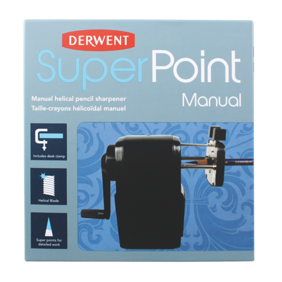 Sacapuntas manual de sobremesa Super Point de Derwent Negro