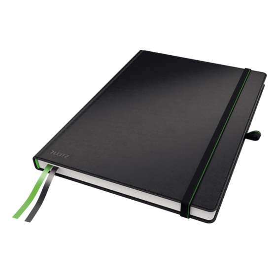 Cuaderno Leitz Complete A4 cuadriculado con tapas rígidas Negro 80 H. 100 g.