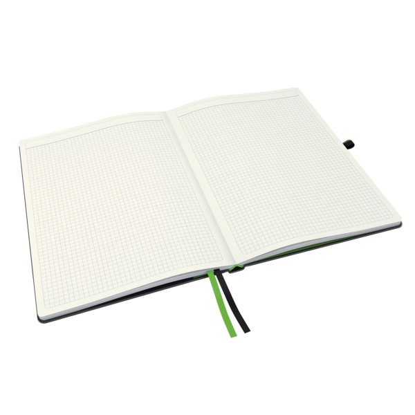 Cuaderno Leitz Complete A4 cuadriculado con tapas rígidas Negro 80 H. 100 g.