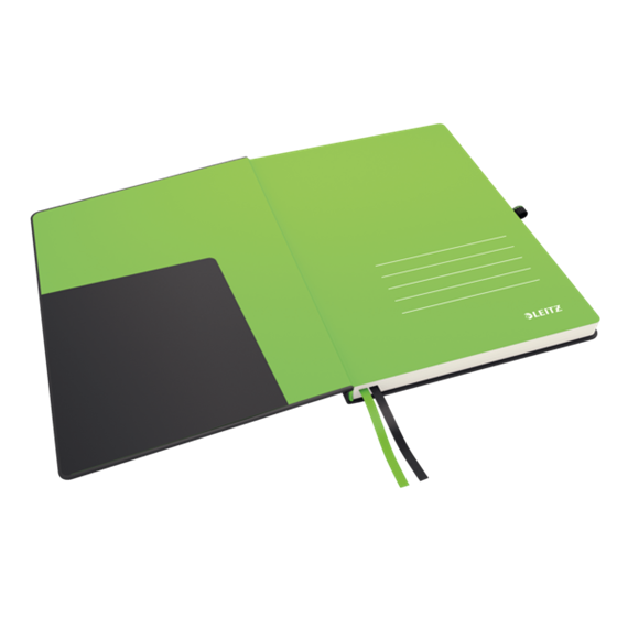 Cuaderno Leitz Complete A4 cuadriculado con tapas rígidas Negro 80 H. 100 g.