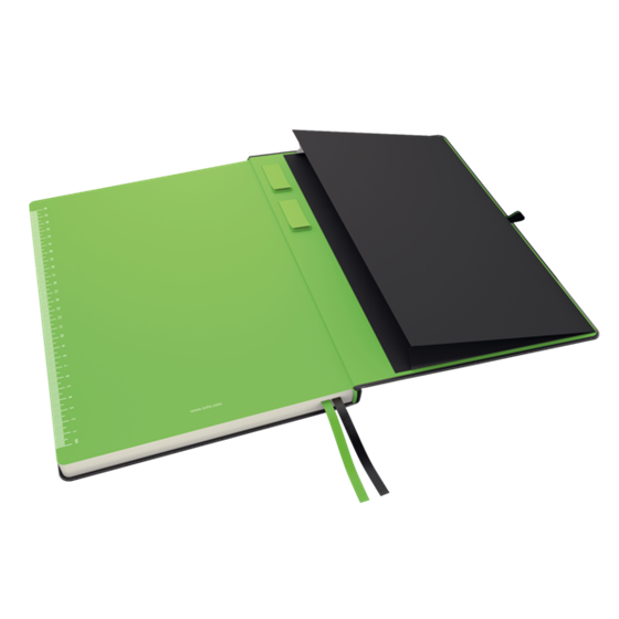 Cuaderno Leitz Complete A4 cuadriculado con tapas rígidas Negro 80 H. 100 g.