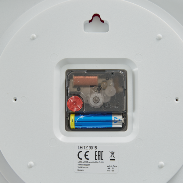 Reloj de pared silencioso Leitz WOW Azul 29 x 4,3 x 29 cm.