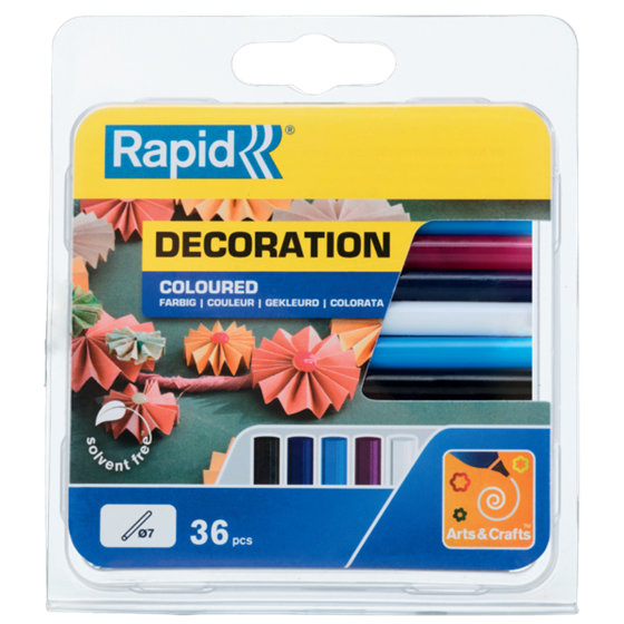 Barras De Cola De Colores Rapid 7 Mm 130º