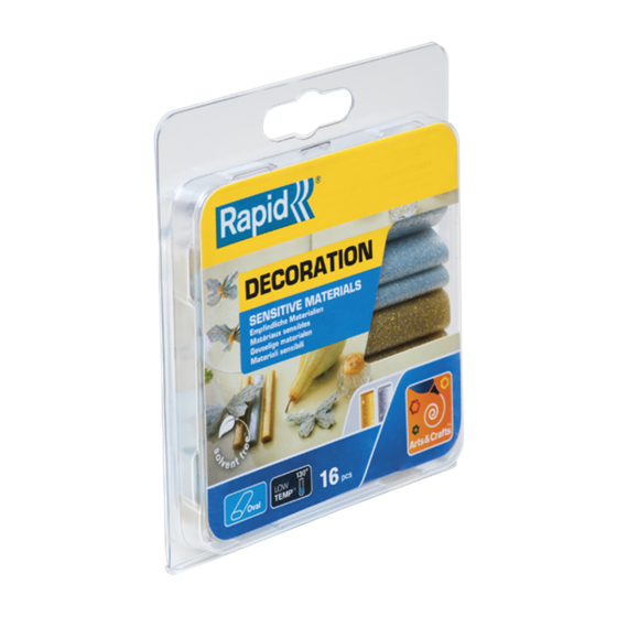 Barras De Cola Ovaladas Rapid Para Materiales Sensibles Purpurina 16 Barras