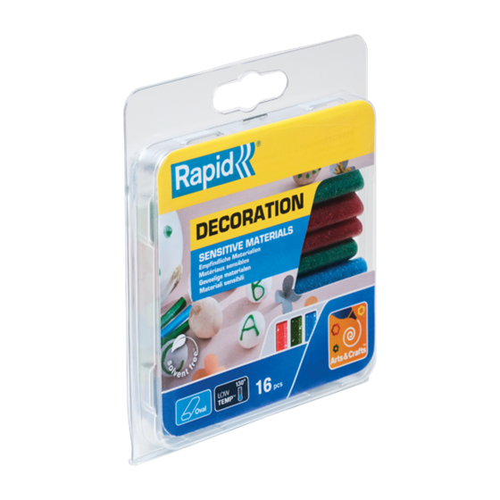 Barras De Cola Ovaladas Rapid Para Materiales Sensibles Purpurina 16 Barras