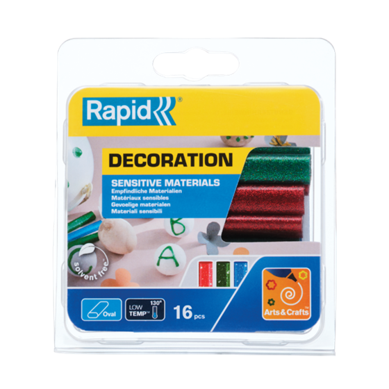 Barras De Cola Ovaladas Rapid Para Materiales Sensibles Purpurina 16 Barras