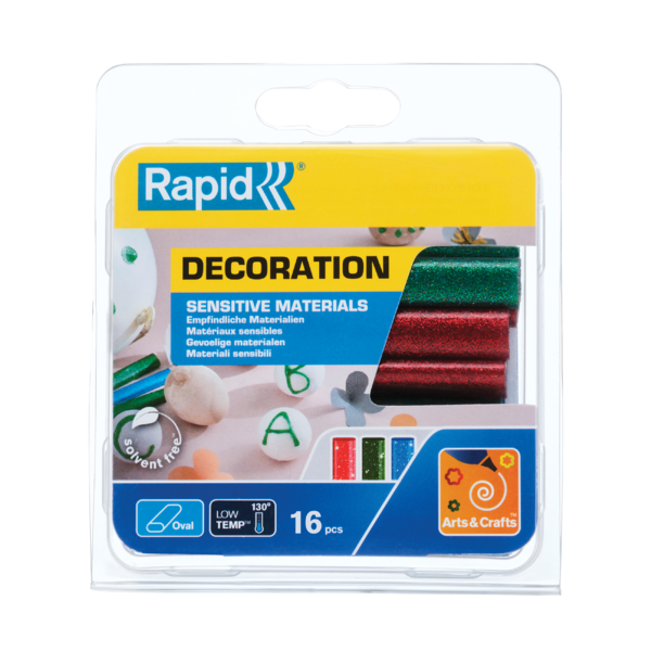 Barras De Cola Ovaladas Rapid Para Materiales Sensibles Purpurina 16 Barras