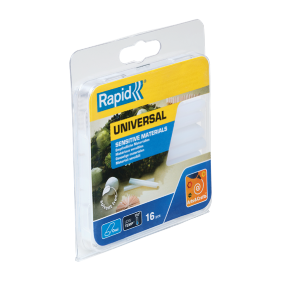 Barras De Cola Ovaladas Rapid Para Materiales Sensibles Transparente 16 Barras