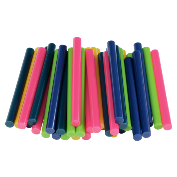 Barras De Cola Rapid 7 Mm Colores Surtidos 36 Barras