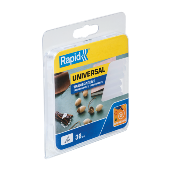 Barras De Cola Rapid 7 Mm Universal Transparente