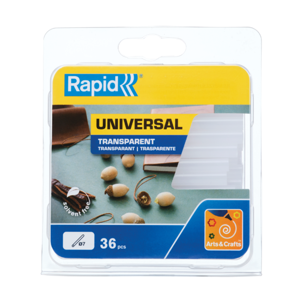 Barras De Cola Rapid 7 Mm Universal Transparente