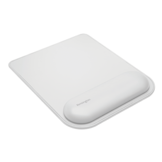 Alfombrilla con reposamuñecas para ratones estándar Ergosoft Kensington, gris Gris