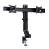 Brazo SmartFit® de ahorro de espacio para dos monitores Plata