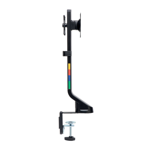 Brazo SmartFit® de ahorro de espacio para un monitor Plata