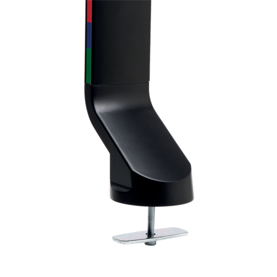 Brazo SmartFit® de ahorro de espacio para un monitor Plata