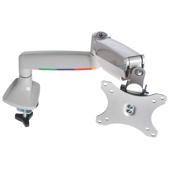 Brazo SmartFit® de altura ajustable con controles de un solo toque para monitor individual Gris