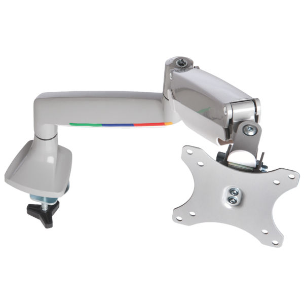 Brazo SmartFit® de altura ajustable con controles de un solo toque para monitor individual Gris