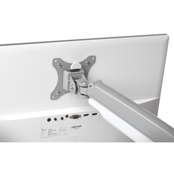 Brazo SmartFit® de altura ajustable con controles de un solo toque para monitor individual Gris