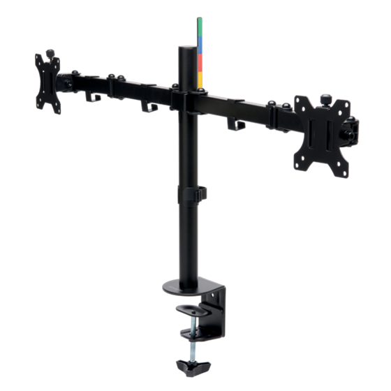 Brazo SmartFit® Ergo extensible para dos monitores Negro