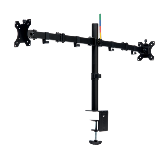 Brazo SmartFit® Ergo extensible para dos monitores Negro