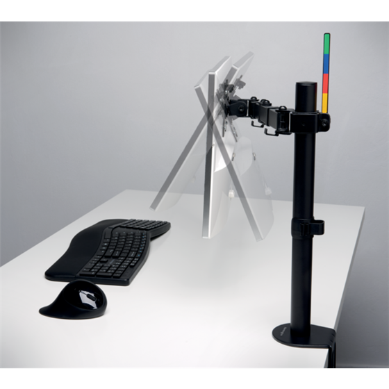 Brazo SmartFit® Ergo extensible para un monitor Negro