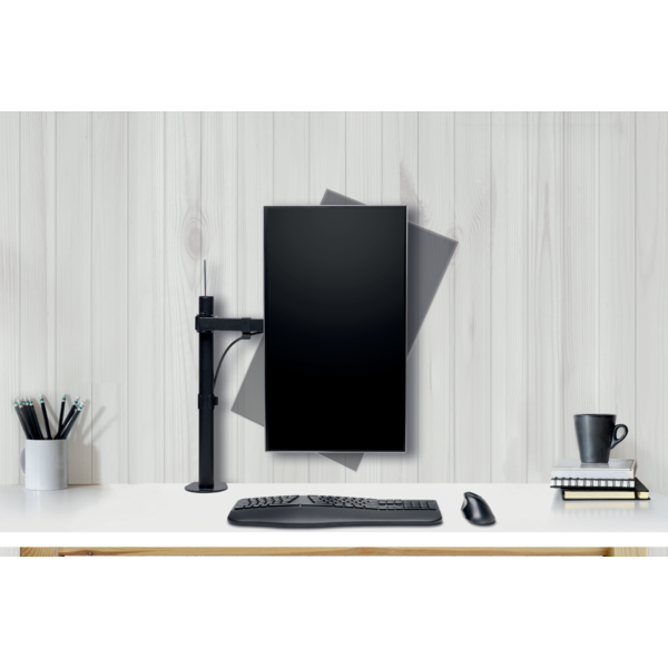Brazo SmartFit® Ergo extensible para un monitor Negro