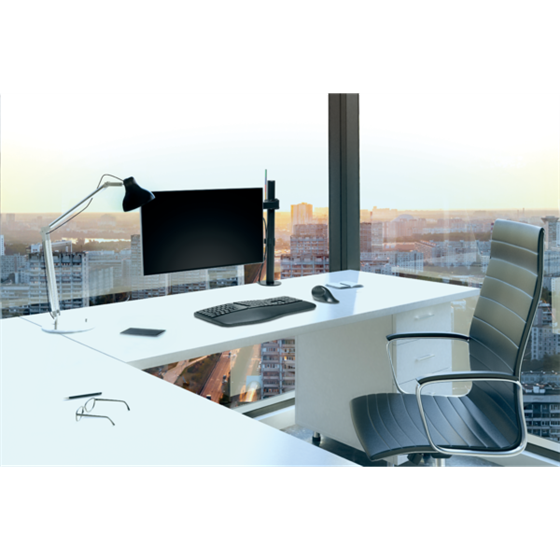 Brazo SmartFit® Ergo extensible para un monitor Negro
