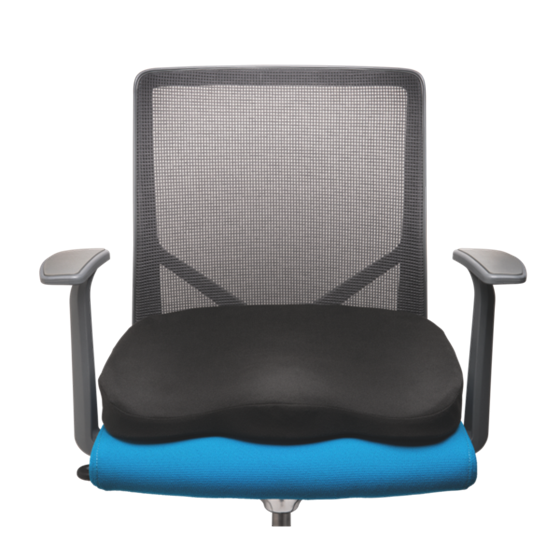 Cojín ergonómico de espuma viscoelástica Negro