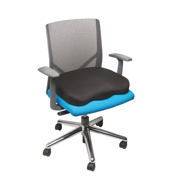 Cojín ergonómico de espuma viscoelástica Negro