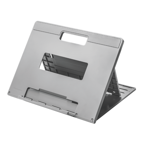 Elevador y soporte enfriador ergonómicos y ajustables para portátiles de hasta 17 pulgadas SmartFit® Easy Riser™ Go - Gris claro