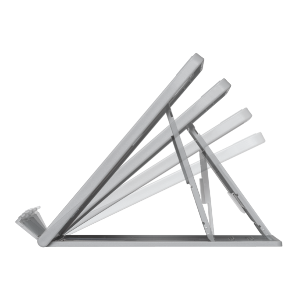 Elevador y soporte enfriador ergonómicos y ajustables para portátiles de hasta 17 pulgadas SmartFit® Easy Riser™ Go - Gris claro