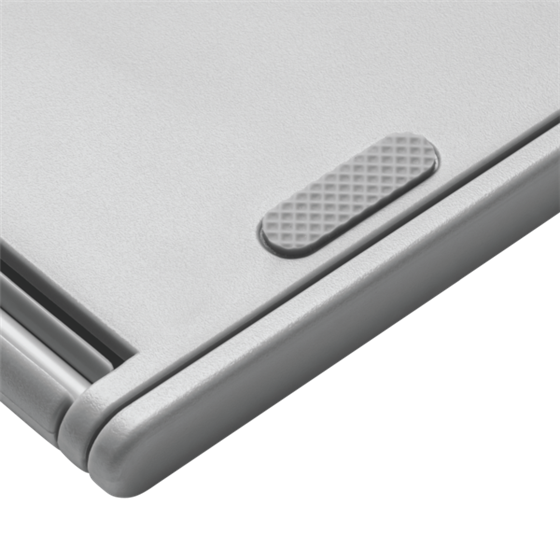 Elevador y soporte enfriador ergonómicos y ajustables para portátiles de hasta 17 pulgadas SmartFit® Easy Riser™ Go - Gris claro