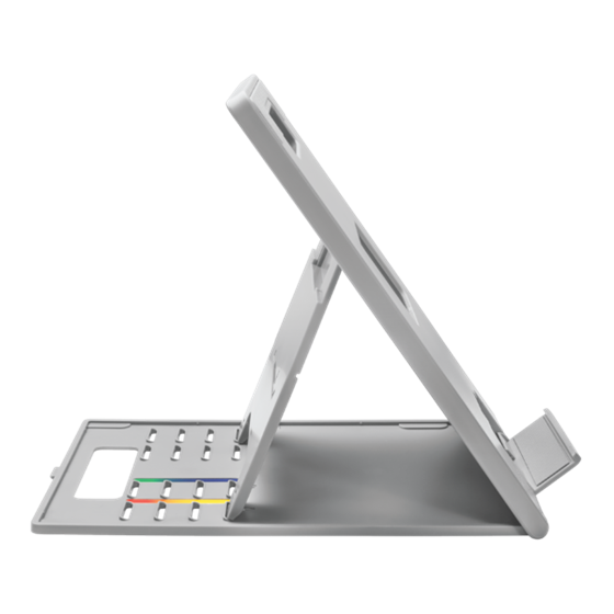 Elevador y soporte enfriador ergonómicos y ajustables para portátiles o tabletas de hasta 14 pulgadas SmartFit® Easy Riser™ Go -