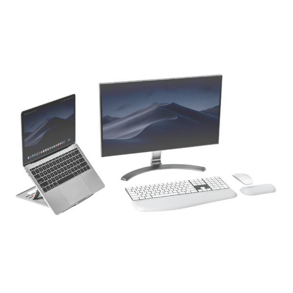 Elevador y soporte enfriador ergonómicos y ajustables para portátiles o tabletas de hasta 14 pulgadas SmartFit® Easy Riser™ Go -