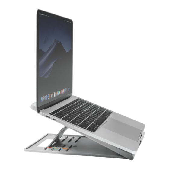 Elevador y soporte enfriador ergonómicos y ajustables para portátiles o tabletas de hasta 14 pulgadas SmartFit® Easy Riser™ Go -