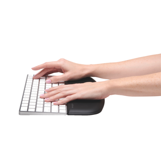 Reposamuñecas ErgoSoft™ para teclados finos y compactos Negro