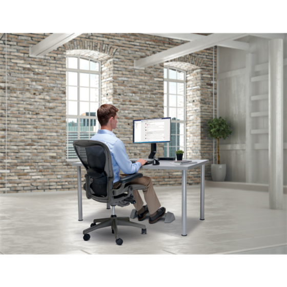 Reposapiés oscilante Gris