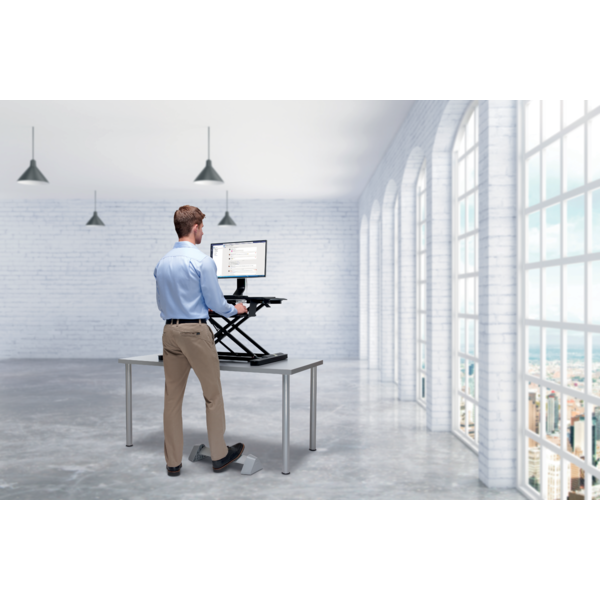 Reposapiés oscilante Gris