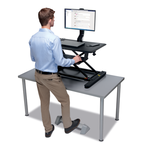 Reposapiés oscilante Gris