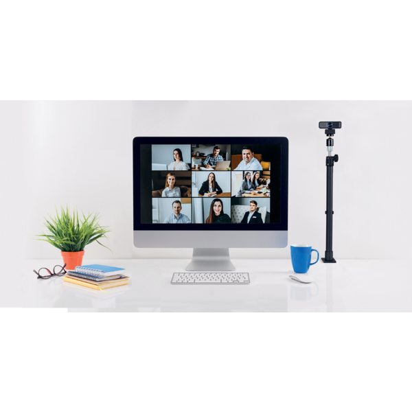 Soporte con abrazadera telescópico para micrófonos, cámaras web y sistemas de iluminación Kensington A1000 