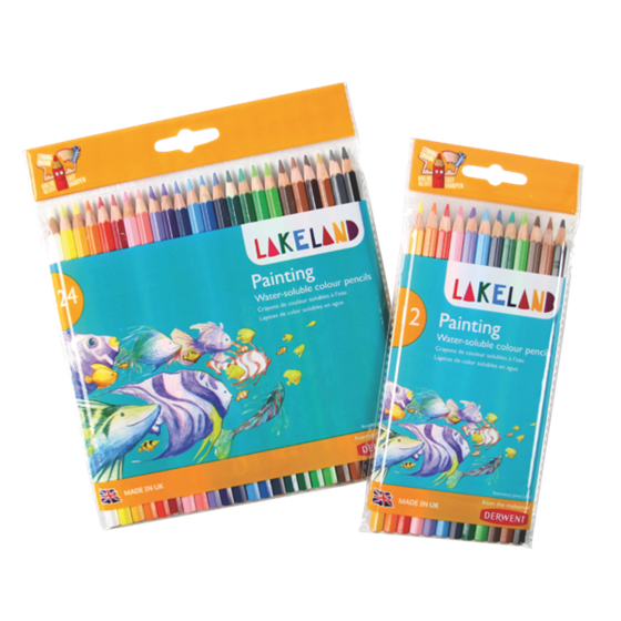 Lápices Acuarelables Lakeland De Derwent (Paquete De 12)